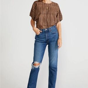 Etica Classic Blue Straight Leg Jeans